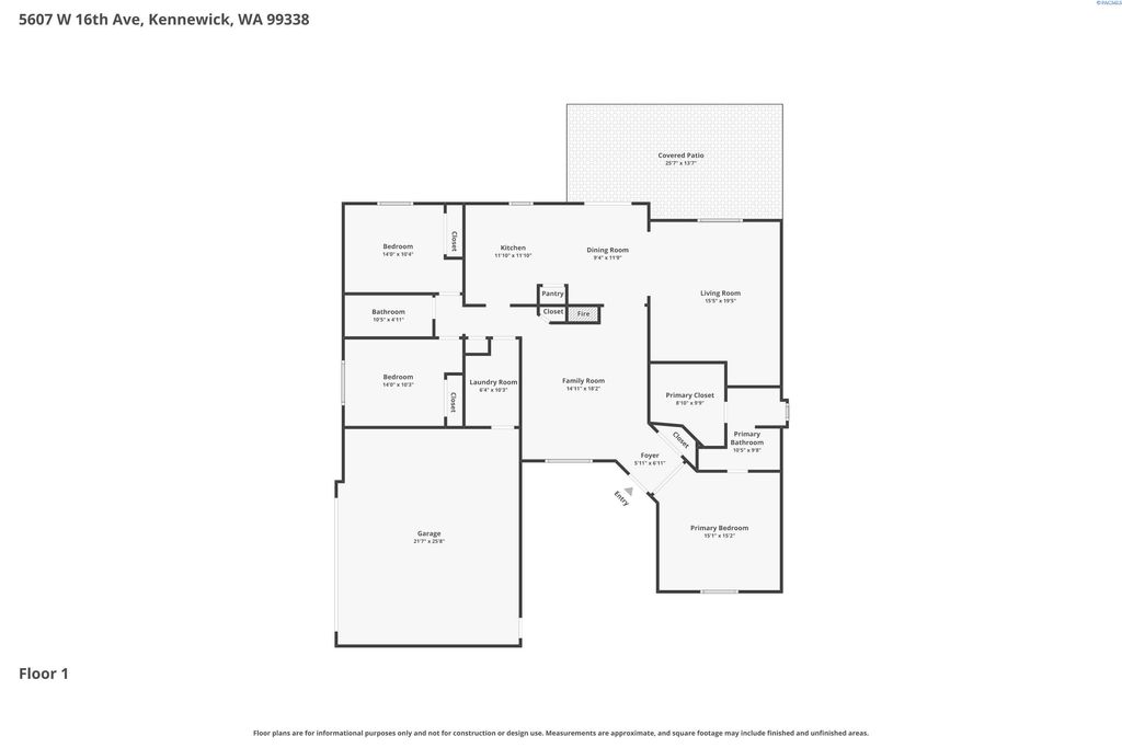Photo of 5607 W 16th Avenue, Kennewick, WA 99338 (MLS # 291354)