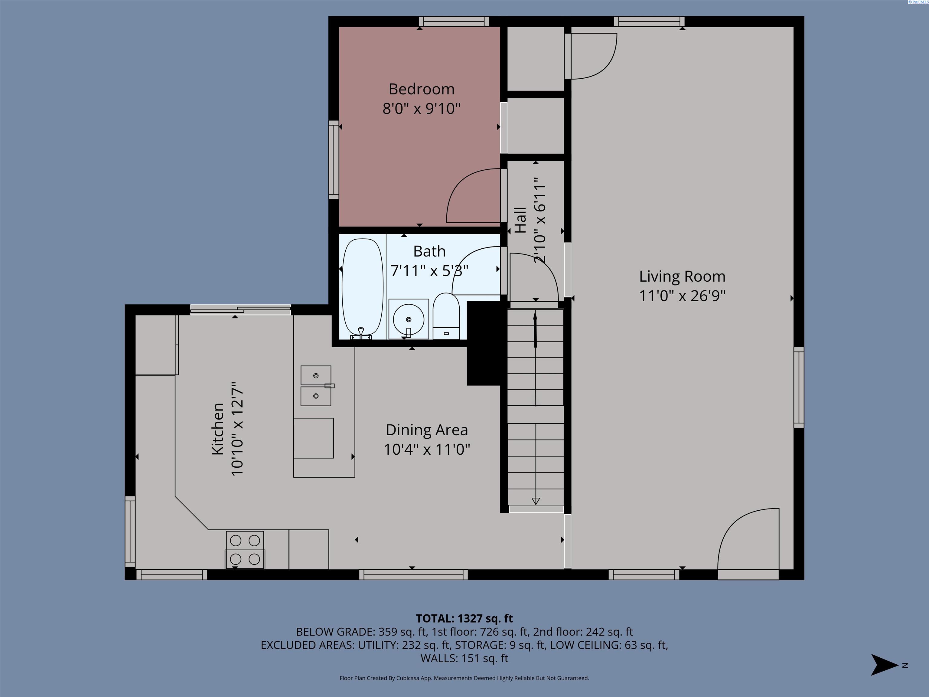 Kennewick, Washington 99336, United States, 4 Bedrooms Bedrooms, ,1 BathroomBathrooms,Residential,Active,248835