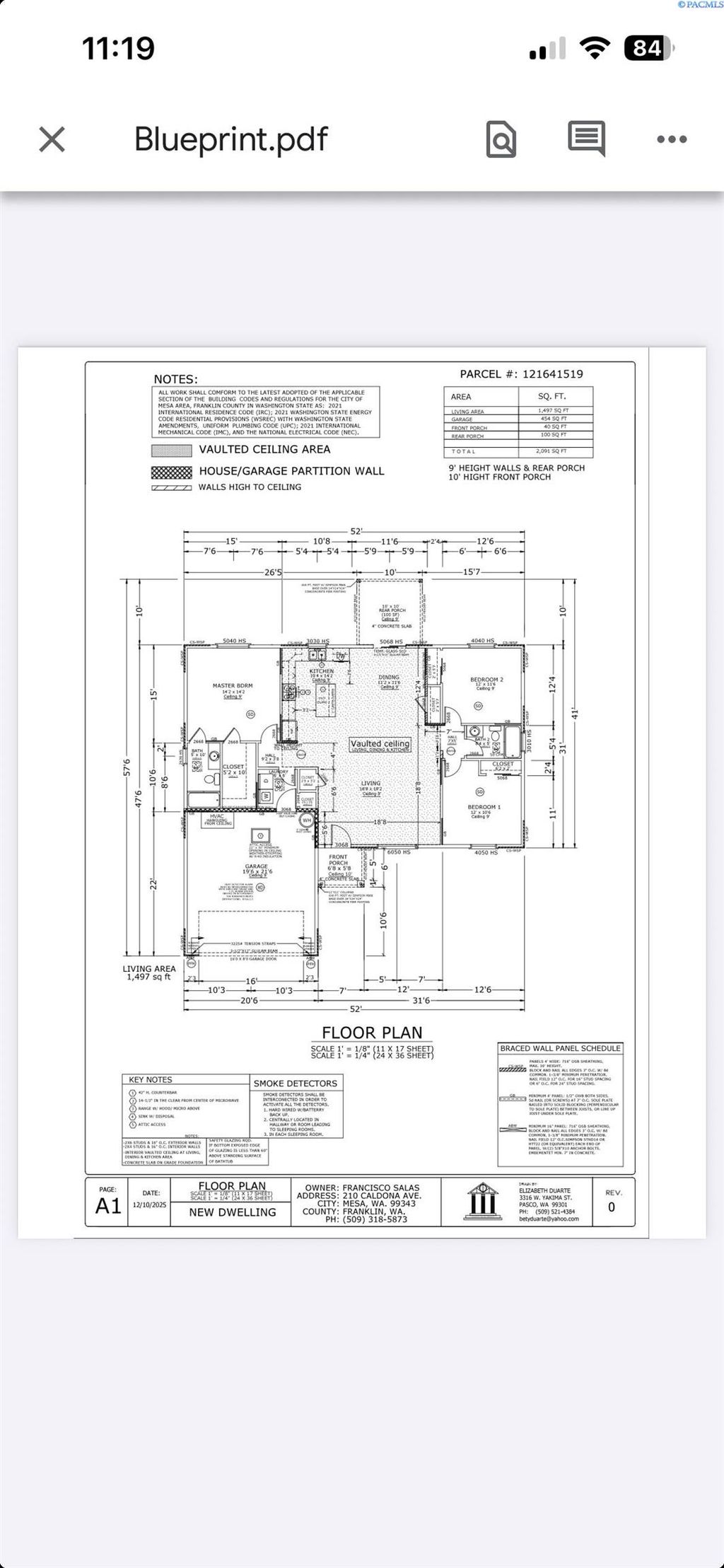 Photo of 210 Caldona Ave, Mesa, WA 99343 (MLS # 291667)