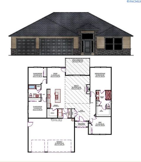 Photo of 8802 Silver Mound Dr, Pasco, WA 99301 (MLS # 287582)