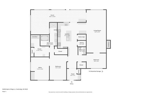 Tiny photo for N4296 Alpine Village Lane, Cambridge, WI 53523 (MLS # 2012753)