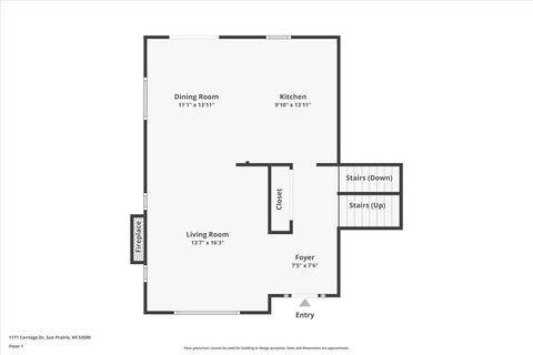 Tiny photo for 1171 Carriage Drive, Sun Prairie, WI 53590 (MLS # 2010312)