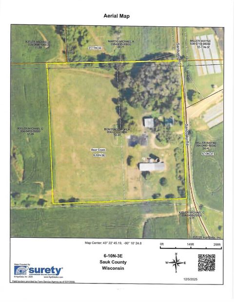 Tiny photo for S7307 Sandusky Road, Hillpoint, WI 53937 (MLS # 2013527)