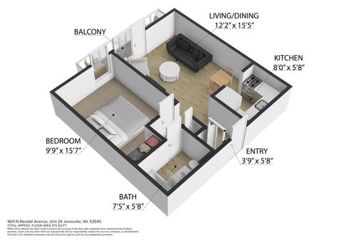 Photo of 1601 N Randall Avenue 8 #8, Janesville, WI 53545 (MLS # 1998914)