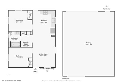 Tiny photo for 1328 Fish Drive, Wisconsin Dells, WI 53965 (MLS # 2006016)