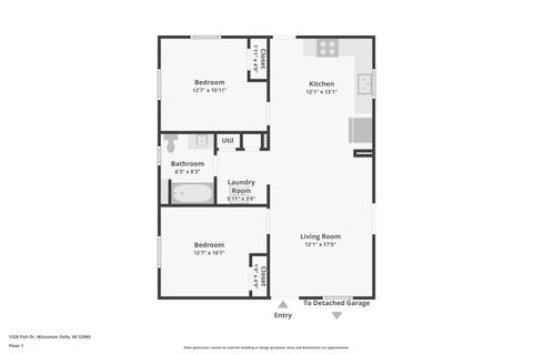 Tiny photo for 1328 Fish Drive, Wisconsin Dells, WI 53965 (MLS # 2006016)