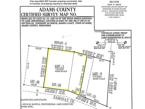 Tiny photo for 1172 Fairway Trail, Nekoosa, WI 54457 (MLS # 1991709)