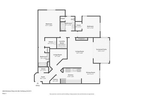 Tiny photo for 2820 Mickelson Parkway 205 #205, Fitchburg, WI 53711 (MLS # 2012564)