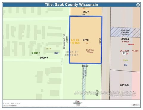 Tiny photo for L 29 East Road, North Freedom, WI 53951 (MLS # 2012877)