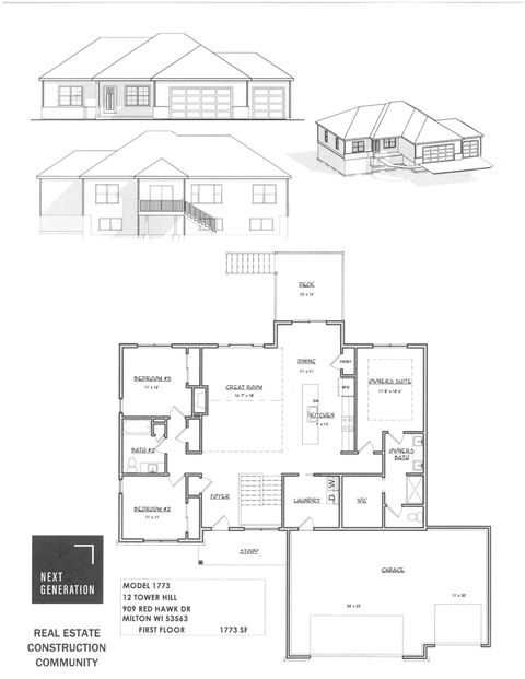 Photo of 909 Red Hawk Drive, Milton, WI 53563 (MLS # 2012330)