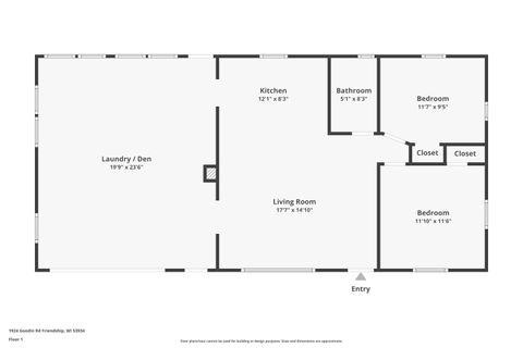 Tiny photo for 1924 Goodin Road, Friendship, WI 53934 (MLS # 1994358)