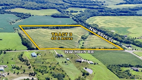 Vacant Land For Sale - NE/C OF NW Hoch Rd & Nw 86th St - Tract 3<br/> Shawnee County, Silver Lake, KS 66539