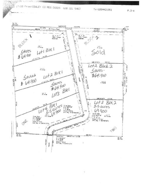Vacant Land For Sale - 000 Highcliff<br/> Cowley County, Udall, KS 67146
