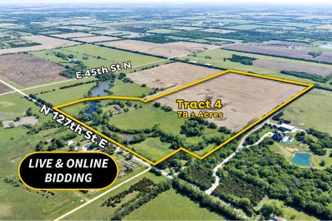 Vacant Land For Sale - S OF E 45th St N & N 127th St E - Tract 4<br/> Wichita, KS 67226