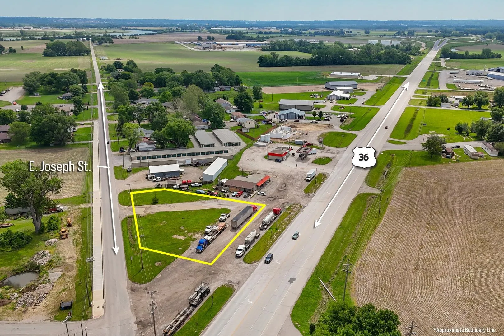 0 77 /- Acres on Hwy 36