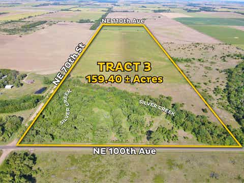 Vacant Land For Sale - SE/C OF NE 70th St & Ne 100th Ave - Tract 3<br/> Pratt County, Turon, KS 67583