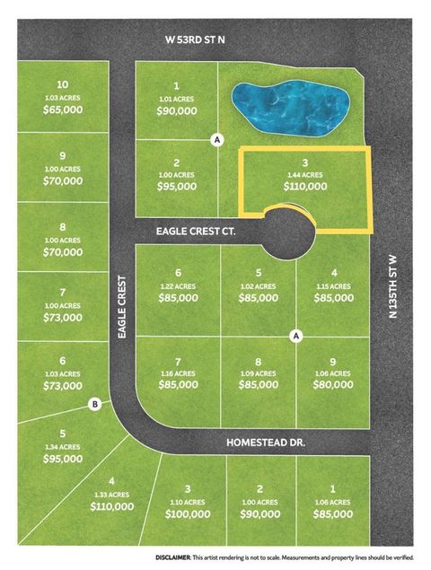 Vacant Land For Sale - 1234 W Eagle Crest Ct<br/> Colwich, KS 67030