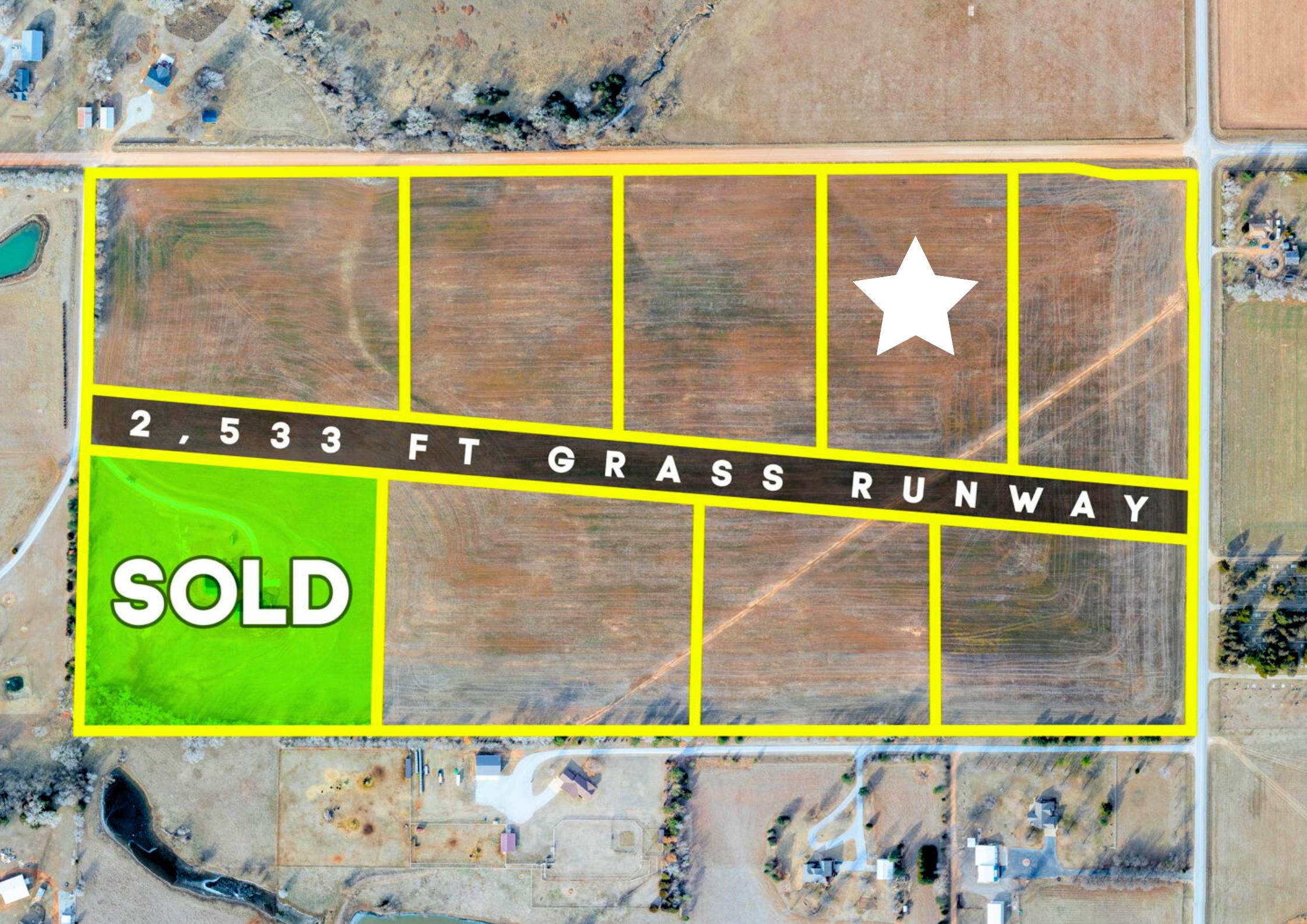 Lot 8 W South Fork Airpark, Cheney, Kansas image 1
