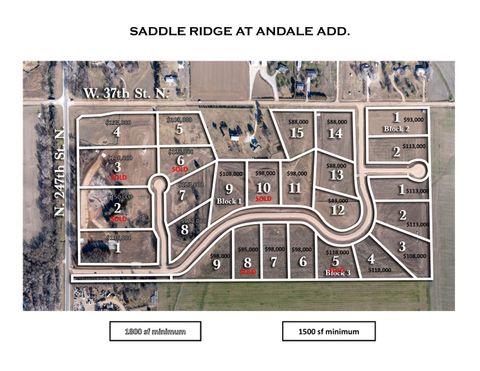 Vacant Land For Sale - LOT 9 BLK 3 Saddle Ridge At Andale<br/> Andale, KS 67001