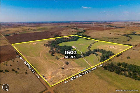 Vacant Land For Sale - 160+/- ACRES Aline Blacktop Rd & N2710 Rd<br/> Goltry, OK 73739