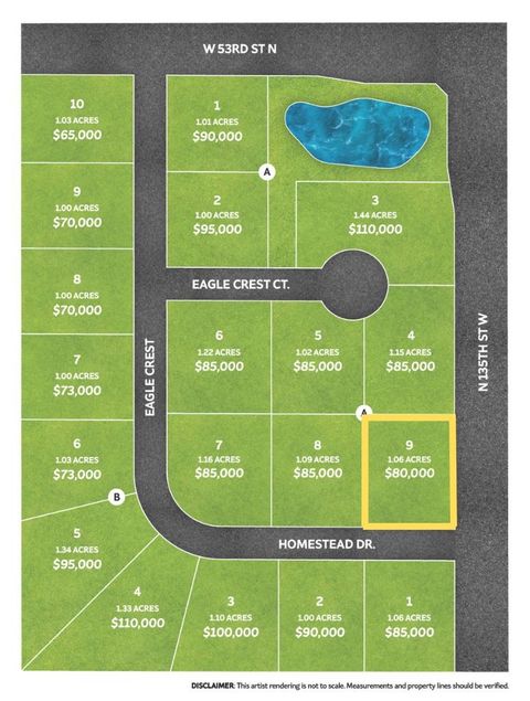 Vacant Land For Sale - 13655 W Homestead St<br/> Colwich, KS 67030