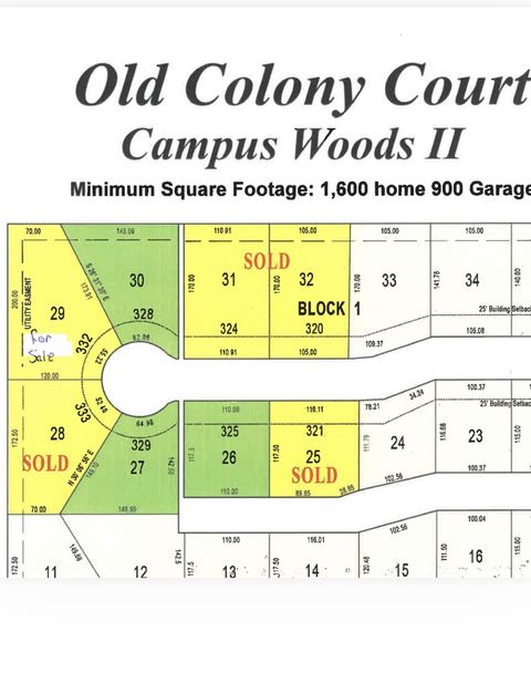 Vacant Land For Sale - 332 Old Colony Ct<br/> Harvey County, North Newton, KS 67117
