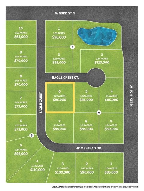 Vacant Land For Sale - 0000 W Eagle Crest St<br/> Colwich, KS 67030