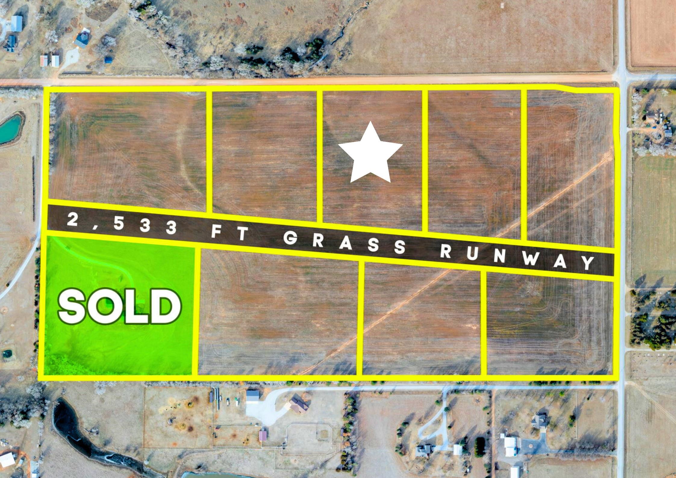 Lot 7 W South Fork Airpark, Cheney, Kansas image 1