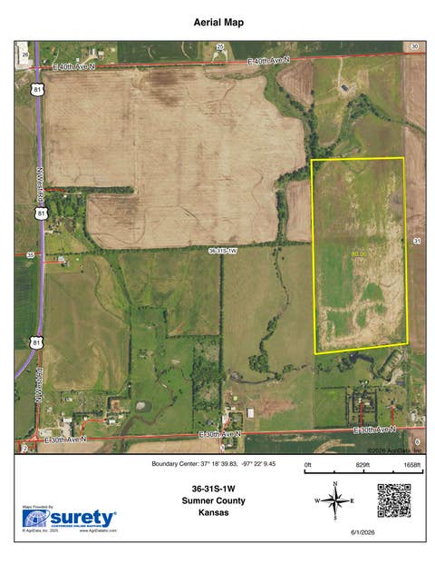 Vacant Land For Sale - 0000 E 40th Ave N Ave<br/> Wellington, KS 67152
