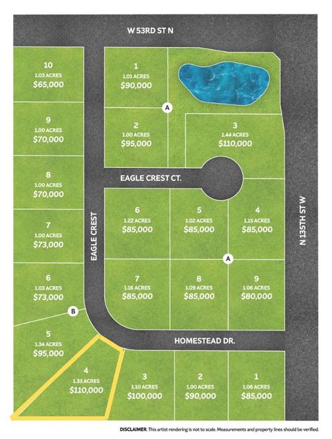 Vacant Land For Sale - 1234 W Eagle Crest St<br/> Colwich, KS 67030