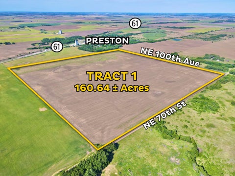 Vacant Land For Sale - NW/C OF NE 70th St & Ne 100th Ave - Tract 1<br/> Pratt County, Turon, KS 67583