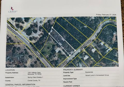 1091 Hillside Oaks Bulverde TX 78163