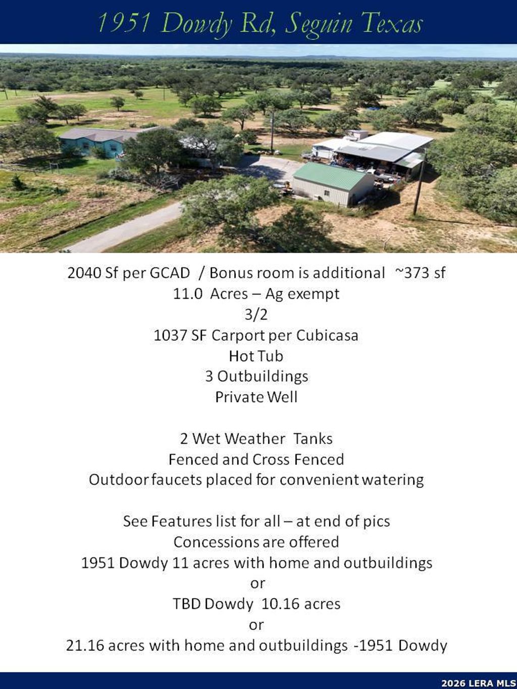 Photo of 11 ACRES Dowdy, Seguin, TX 78155 (MLS # 1958849)