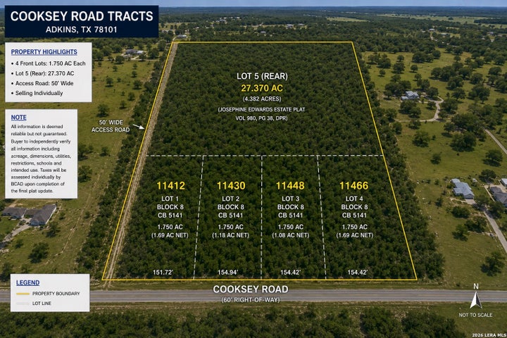 Photo 1 of 4 — 11412 COOKSEY RD, Adkins, TX 78101