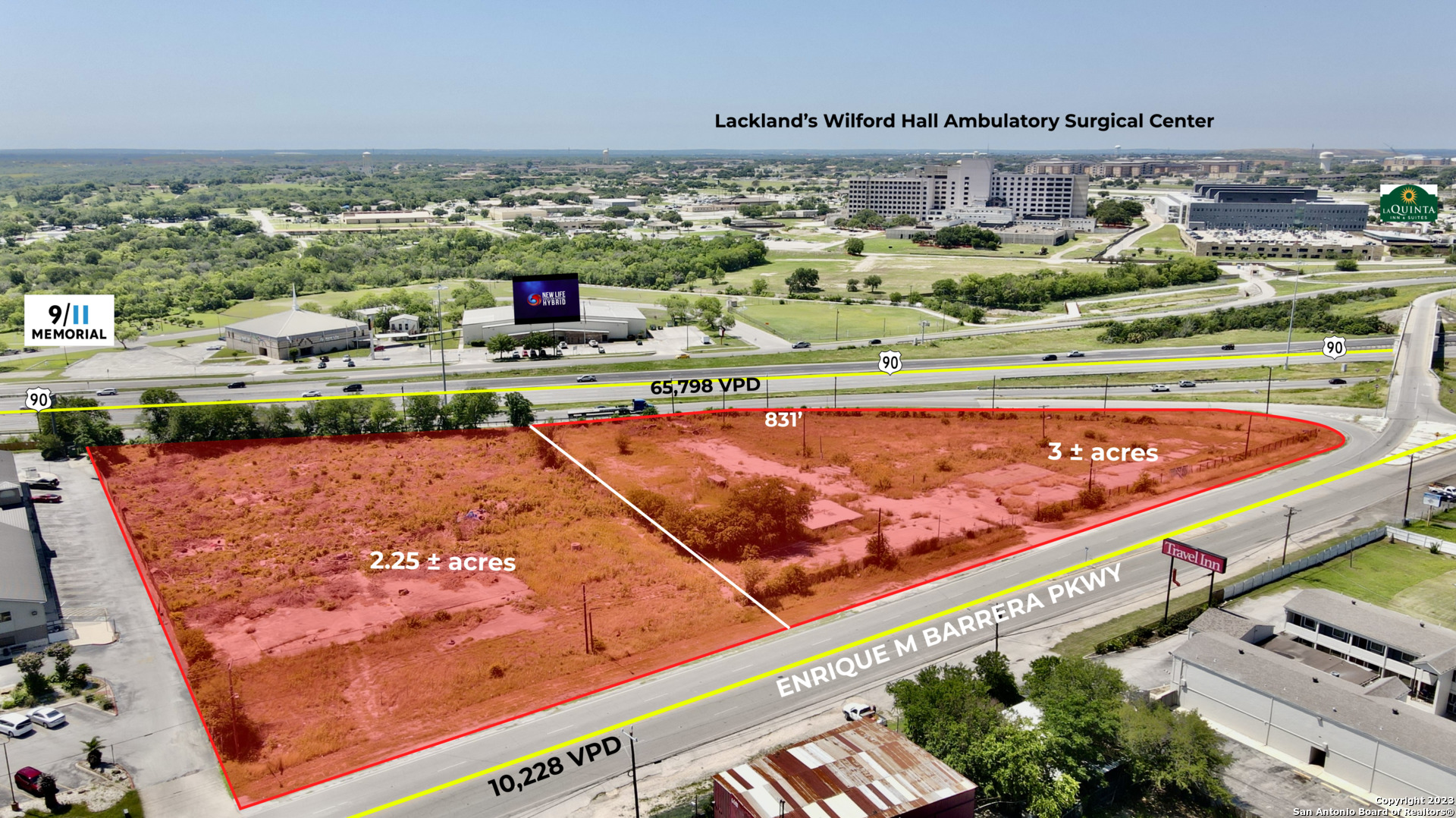 Photo 1 of 4 — 2.25 acres on Old Highway 90 and Highway 90, San Antonio, TX 78227