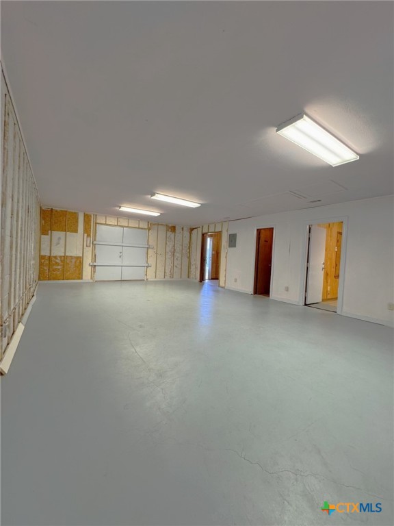 Showroom with double doors.
