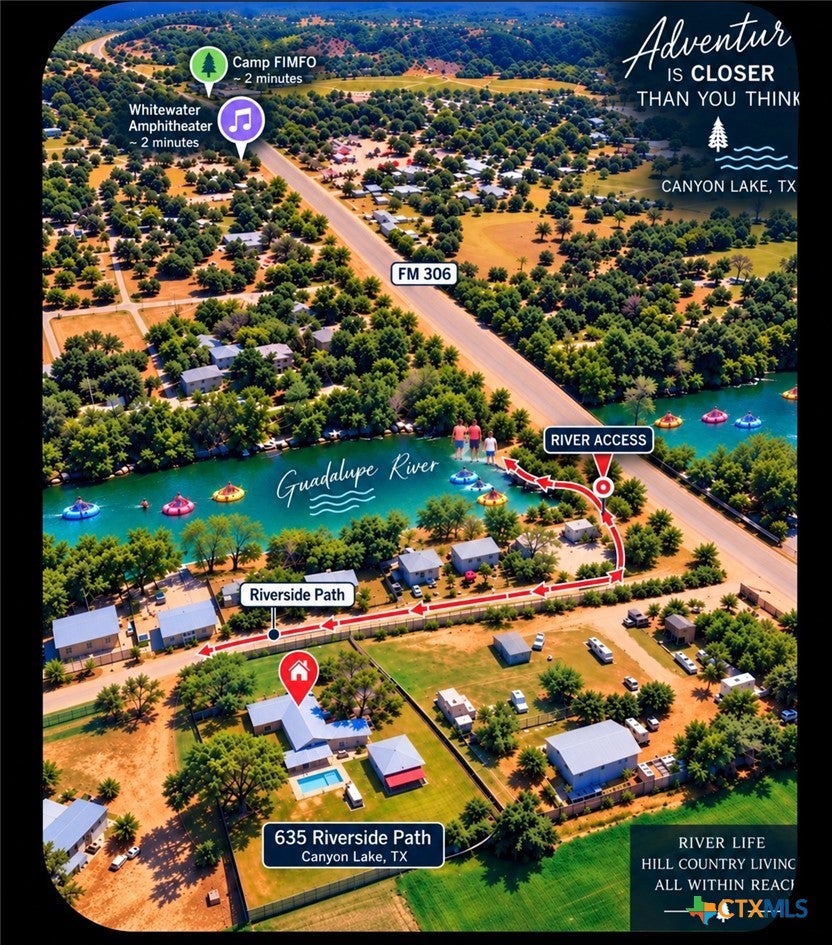 Photo of 635 Riverside Path PATH, Canyon Lake, TX 78133 (MLS # 621815)