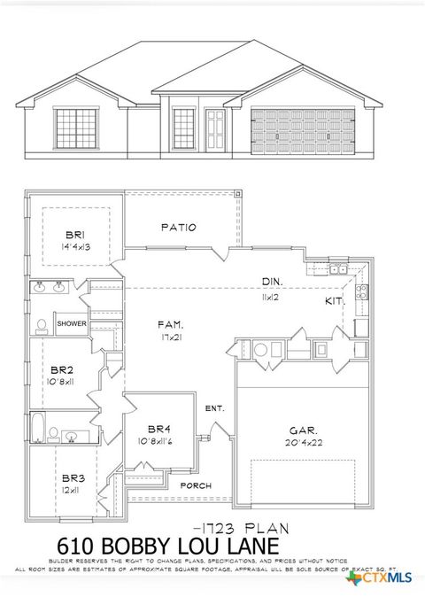 Photo of 610 Bobby Lou Lane, Copperas Cove, TX 76522 (MLS # 609985)