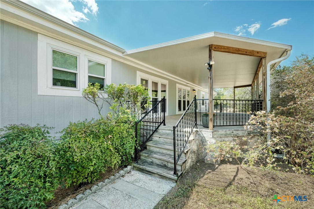 Entrance with beautiful Porch Awning