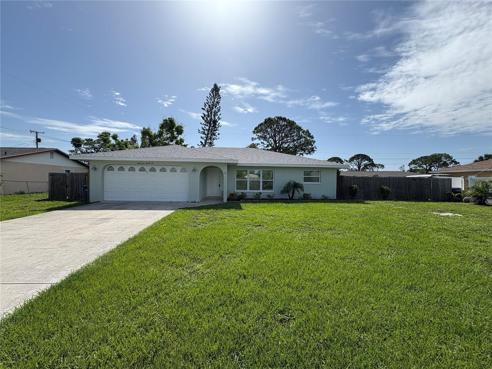 This beautifully updated single-family home offers comfort, space, and functionality. Featuring three bedrooms and two full bathrooms, the home has been freshly painted and showcases new luxury vinyl planking and new doors. The expansive living room flows into a dining area. The kitchen is both stylish and practical, featuring light wood cabinets, granite countertops, stainless steel appliances, and a convenient pantry for extra storage. There is a versatile bonus room—ideal for a family room, playroom, office, or homeschool space. A very large, screened lanai opens to a serene, fully fenced backyard, perfect for relaxing or entertaining. The split floor plan ensures privacy for the spacious primary suite, which includes a large walk-in closet and an ensuite bath with a granite vanity and a beautifully tiled walk-in shower. The two additional bedrooms are served by a well-appointed guest bathroom with a granite vanity and a shower/tub combination. Completing the home is a two-car garage with a washer and dryer for added convenience. This home is served by a septic tank and a well, so there is no water bill! A water softener is included, and the maintenance of the water softener and salt is included in the rent.
All Home Rentals of Manatee residents are enrolled in the Resident Benefits Package (RBP) for $49.95/month which includes renters insurance, credit building to help boost your credit score with timely rent payments, $1M Identity Protection, HVAC air filter delivery (for applicable properties), move-in concierge service making utility connection and home service setup a breeze during your move-in, our best-in-class resident rewards program, and much more! More details upon application.