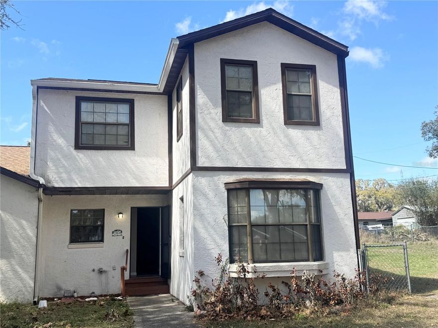 Welcome to this 2-story block and stucco home located in a quiet neighborhood near downtown Leesburg with NO HOA. This property features 3 bedrooms and 2 bathrooms, a private fenced yard, new countertops, and a new roof.

Conveniently located near major highways, schools, hospitals, shopping, and downtown Leesburg, offering easy access to everyday amenities.

This home is a fixer-upper and needs some TLC, making it a great opportunity for investors or buyers looking to renovate and add their personal touch.

Great potential with no HOA restrictions—schedule your showing today!