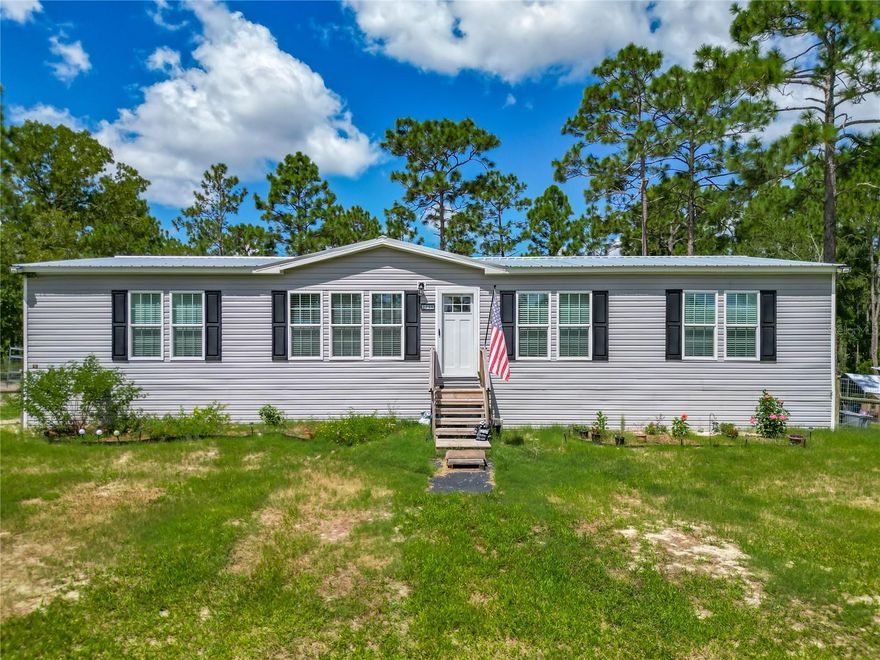 Welcome to your newly built 3-bedroom, 2-bathroom mobile home nestled in the quiet community of Morriston, Florida. This modern residence offers the perfect blend of comfort and functionality, featuring an open-concept living space with abundant natural light, a stylish kitchen with brand-new appliances, and a spacious primary suite with its own private bath. Colligan Water Softener for the whole house.

Enjoy the peace of mind of a brand-new 2024 construction, along with low-maintenance living and the flexibility of a mobile home tyle. With ample yard space, there’s room for outdoor entertaining, gardening, or simply enjoying the Florida sunshine. Conveniently located near Ocala, Williston, and Dunnellon, you’ll have easy access to shopping, dining, and outdoor recreation.

This move-in-ready home is an excellent choice whether you’re a first-time buyer, downsizing, or looking for an investment opportunity.