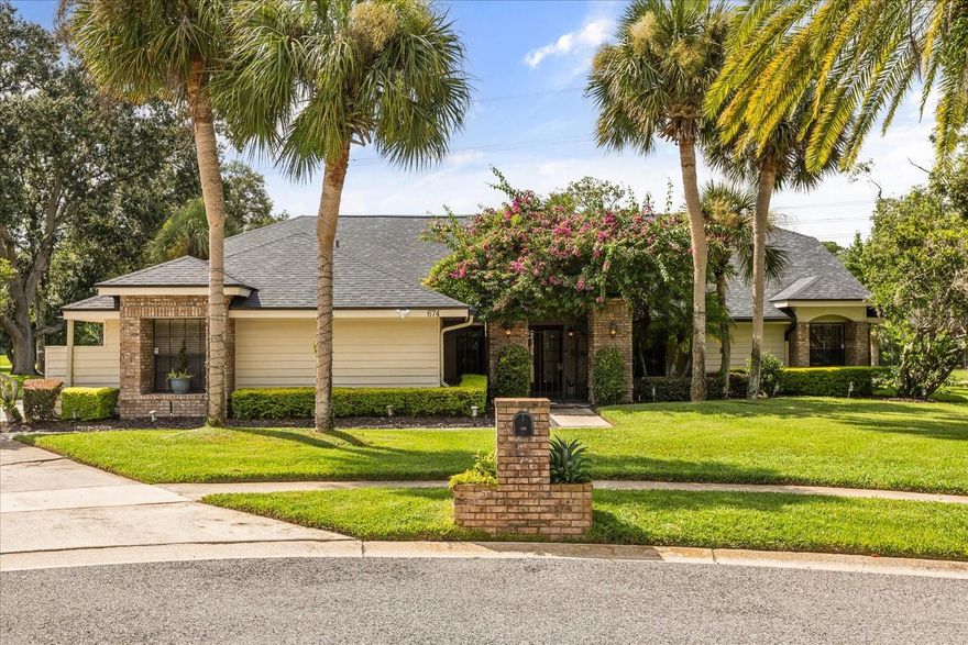 Discover this beautifully maintained 4-bedroom, 3-bath home in the sought-after Sabal Point community, offering a flexible floor plan designed to fit your lifestyle. The heart of the home flows seamlessly between the spacious great room, formal dining, and a versatile flex room—perfect for a private office, home gym, study, or nursery.  The impressive primary suite is a true retreat, featuring a large custom walk-in closet and a fully updated spa-inspired bathroom with a sleek, oversized shower. Secondary bedrooms are generously sized, providing comfort and privacy for family or guests.  Outdoors, enjoy a screened-in private pool, covered patio, and lush landscaping—ideal for both quiet relaxation and entertaining. All set on a peaceful cul-de-sac lot with convenient access to top-rated schools, shopping, and major roadways. This home combines elegance, function, and flexibility in one perfect package.