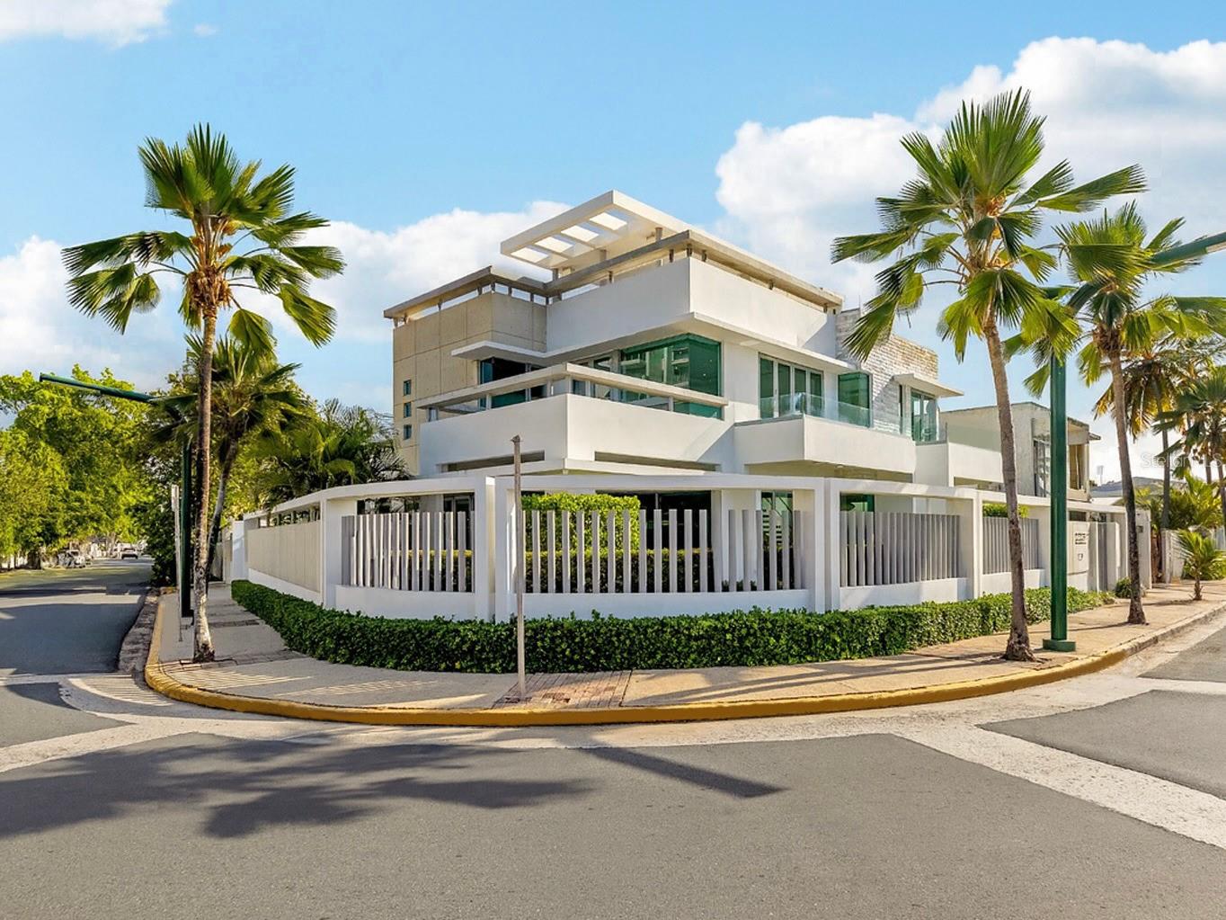 Impressive beach front estate located in Ocean Park, San Juan. This residence offers approximately 6,700 sqft of construction, including 4,500 sqft of interiors enhanced by over 2,200 sqft of terraces and patios, featuring 5 bedrooms and 5.5 bathrooms designed with both comfort and style in mind. It also includes a detached casita with its own bedroom, bathroom, kitchen, and extra space that can be turned into a gym or office for added convenience. Designed by architect Antonio Beale, the home combines modern elegance with comfort, highlighted by a rooftop plunge pool. Key amenities include an indoor/outdoor entertainer’s kitchen, gated parking for up to 5 vehicles, a 30kW generator with 6-day autonomy, a 500-gallon cistern with premium filtration and reverse osmosis, enterprise-grade fiber internet with full Wi-Fi coverage, a comprehensive security camera system with remote access, and Lutron lighting switches and outlets. Perfectly positioned, the property is directly across the beach, within steps to coffee shops, restaurants, and nightlife, and only minutes from St. John’s and Robinson School, as well as the newly renovated Parque Barbosa, which features tennis courts, pickleball courts, running track, basketball courts, a playground, and a new police station. CRIM:$5,762.00 yearly.