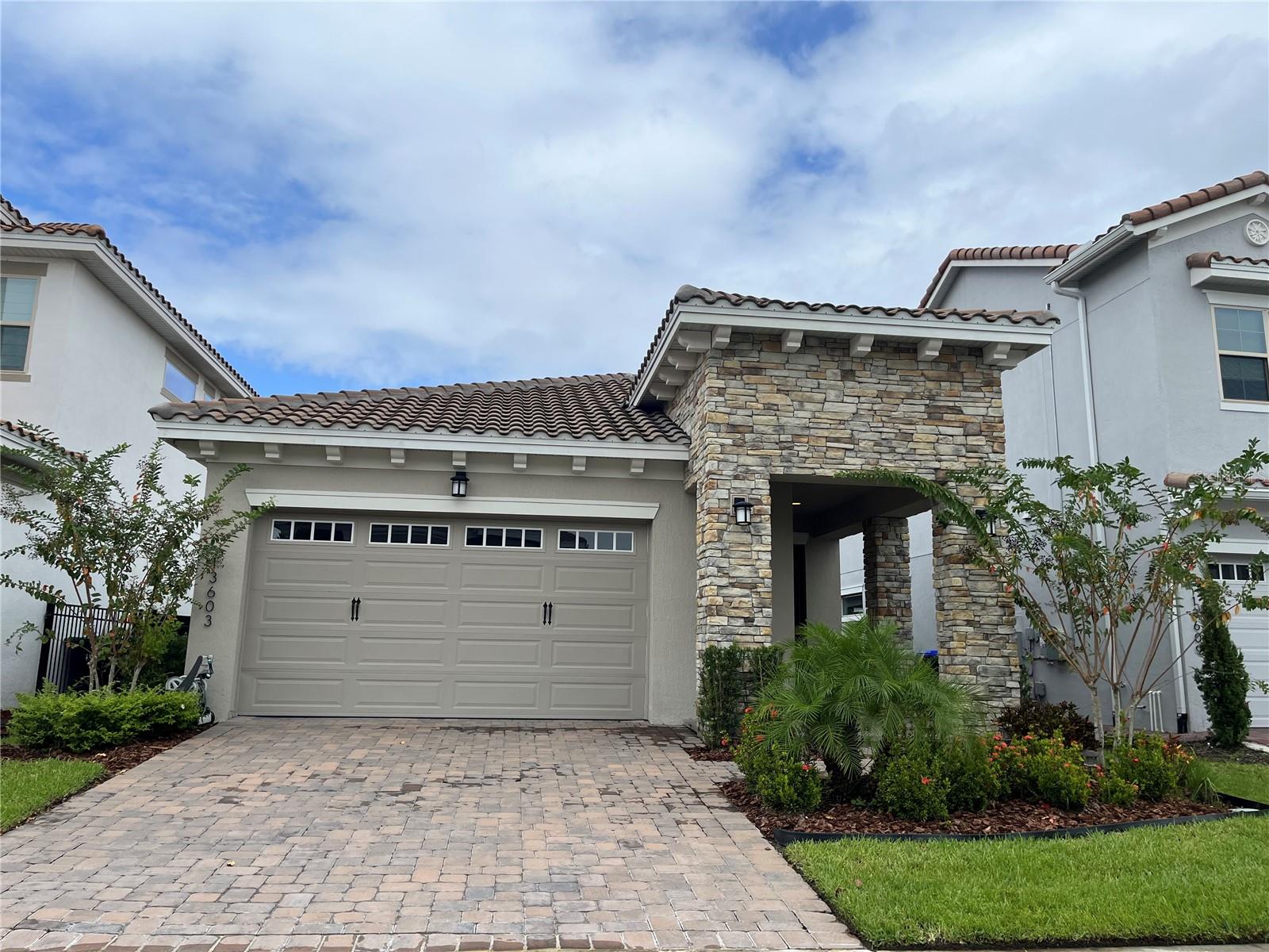 Discover the perfect blend of comfort, style, and Florida living in this beautiful single-story home in Eagle Creek, a gated golf community in the heart of Lake Nona. Designed with a bright and open layout, this home features high ceilings, natural light, and modern finishes that create an inviting atmosphere from the moment you walk in.
The kitchen is the centerpiece of the home, showcasing quartz countertops, stainless-steel appliances, a large island, and plenty of storage—ideal for cooking and entertaining. The master bedroom offers a private retreat with a walk-in closet and an upgraded bathroom with dual sinks and a frameless glass shower. Two additional bedrooms provide flexibility for family, guests, or a home office.
Step outside to a covered patio and spacious backyard—a blank canvas with room to design your dream outdoor kitchen, pool, or entertainment area.
Eagle Creek offers a lifestyle unlike any other, with golfing, a clubhouse with restaurant and bar, fitness center, resort-style pools, tennis and basketball courts, playgrounds, walking trails, and 24-hour gated security. Located minutes from Medical City, top-rated schools, Orlando International Airport, and major highways including SR-417, this home delivers the best of comfort, convenience, and community living.