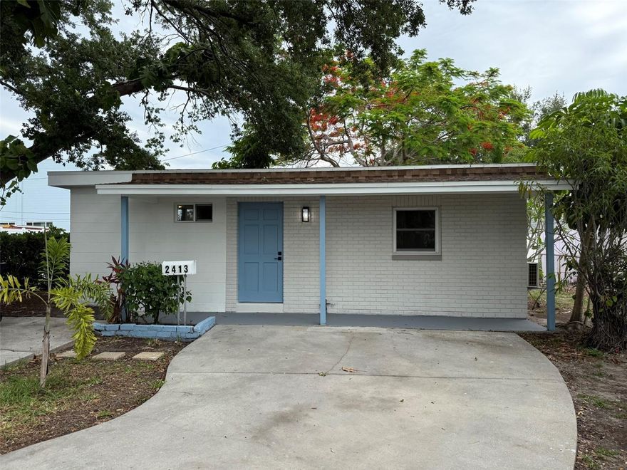 Welcome to your slice of paradise in the heart of highly sought-after North Kenwood! This beautifully renovated 2-bedroom, 2-bath concrete block home perfectly blends timeless charm with modern updates in one of St. Petersburg’s most desirable neighborhoods. From the moment you arrive, you’ll be captivated by the home’s inviting curb appeal, warm character, tropical landscaping, and thoughtfully designed updates that make it truly unique. Inside, stylish renovations create a bright and welcoming atmosphere, featuring an ideal layout with updated modern finishes and comfortable living spaces designed for everyday living and entertaining alike. This charming home features a fully updated kitchen with quartz countertops and stainless steel appliances, updated custom bathrooms, brand new luxury vinyl flooring, and unique charm throughout the home. A rare and desirable feature, both bedrooms include their own private en-suite bathroom, offering added convenience and privacy. Major improvements include brand new AC (2026), brand new tankless hot water heater (2026), and a newer roof (2022).  Step outside to your spacious fully fenced backyard with a covered patio — a private outdoor retreat ideal for morning coffee, weekend gatherings, entertaining, gardening, pets, or simply enjoying your new home.

Live just minutes from everything that makes St. Pete so special! Enjoy easy access to vibrant downtown filled with award-winning restaurants, coffee shops, art galleries, and live entertainment. Spend weekends exploring the nearby waterfront parks, biking the scenic trails, or soaking up the sun on the world-famous Gulf beaches. Conveniently located near Central Avenue and the Grand Central District, this home also offers quick access to I-275, making trips to Tampa, the airports, and surrounding beaches effortless. This North Kenwood gem delivers location, lifestyle, and charm all in one and presents a rare opportunity to own a truly unique home with beautiful updates and character. Schedule your showing today!
