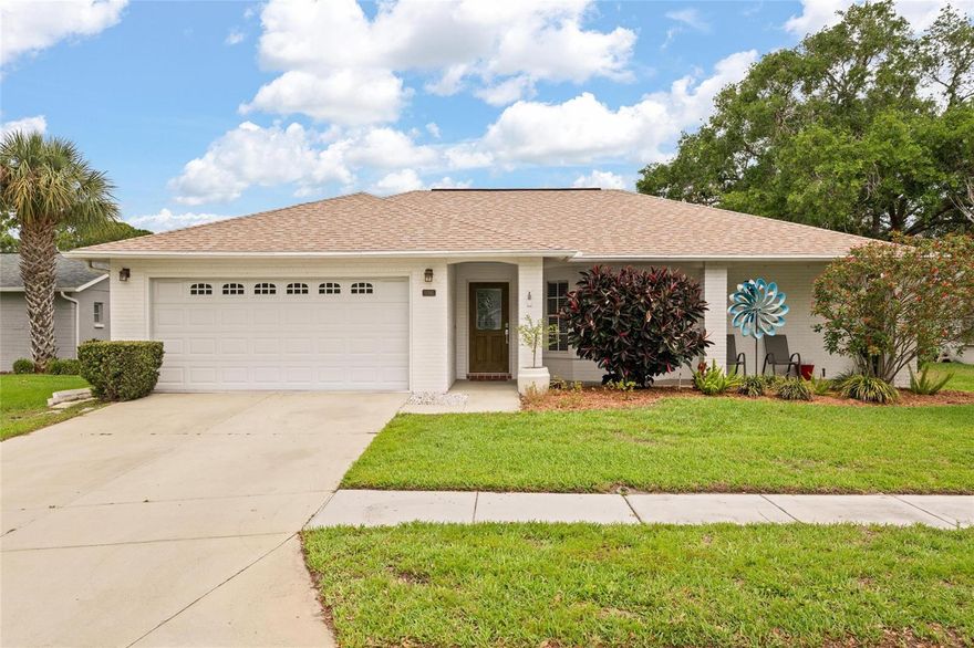 Welcome to this beautifully maintained 2-bedroom, 2-bath home located in the peaceful and highly desirable Timber Oaks 55+ community in Port Richey. Designed with comfort and functionality in mind, this move-in ready home features a bright, inviting layout with spacious living areas perfect for both relaxing and everyday living.
A standout feature of the home is the Florida room, offering a versatile flex space ideal for a second living area, home office, hobby room, or simply a place to unwind and enjoy the natural surroundings. The home also includes a spacious 2-car garage, providing ample storage and convenience.
Major updates provide peace of mind, including a newer roof (2020). The home is also equipped with a well-maintained irrigation system to keep the landscaping looking its best year-round, along with a water treatment system for added comfort and quality.
Nestled in a quiet, nature-filled setting, Timber Oaks offers a serene lifestyle while still being conveniently located just 15 minutes from the water and within an hour’s drive to Tampa or Clearwater.
Residents enjoy a low monthly HOA along with access to a variety of community amenities, including a clubhouse, pool, and a full calendar of social events and activities—perfect for staying active and connected.
Offering the ideal blend of comfort, convenience, and community living, this home is full of charm and ready for its next owner. Don’t miss your opportunity to enjoy the Florida lifestyle at its best.