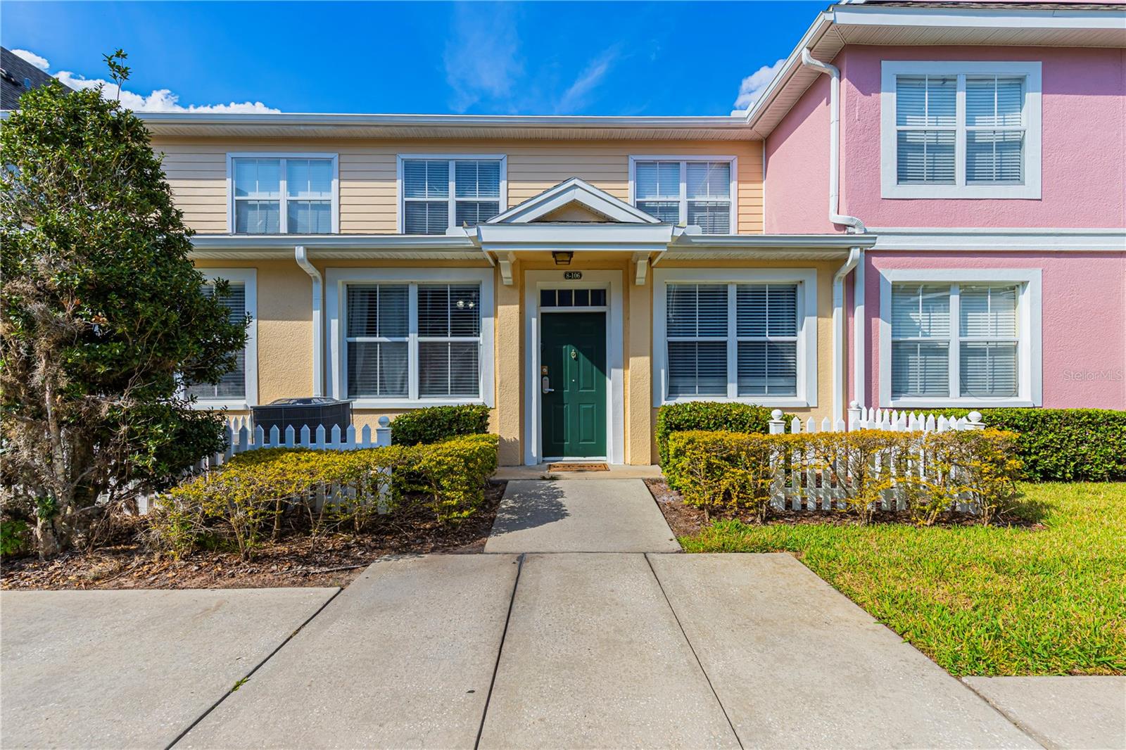 Venetian Bay Villages, a beautiful resort-style gated community in the heart of Kissimmee. This townhouse features 3 bedrooms and 2 bathrooms, including a convenient principal bedroom downstairs for easy access. Inside you will find a washer and dryer combo, laminated flooring throughout (NO CARPET), and a comfortable layout designated for modern living. The community offers 24-hour security and outstanding amenities: four swimming pools (including the main clubhouse pool with jacuzzi heated year-around), a game room, fitness center, basketball, tennis and volleyball courts, car wash, several playgrounds, BBQ areas, and even a scenic pond perfect for relaxing and enjoying sunset views. Its prime location provides quick access to all major highways -US-192, Jhon Young Pkwy. Osceola Parkway, I-4 and The Florida Turnpike. You are just minutes away from Walt Disney Word, Sea Word, Universal Studios, Old Town, The Loop Shopping Center and The Premium Outlets, as well as top schools, hospitals, dining and entertaining. Investment opportunity: this property is currently rented and generating monthly rental income, making it not only a wonderful place to call home but also an excellent investment opportunity. Don’t miss the chance to own this property in one of Central Florida’s most desirable resort communities. Schedule your showing today.