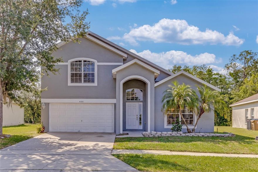 PRIVACY - NO REAR NEIGHBORS!  ***3D virtual tour on Link 1*** This well-maintained 4 bedroom/2.5 bath home offers over 2,840 sq ft of living space and a spacious backyard. The seller is motivated and accepting offers.  A large first-floor master suite includes an enormous walk in closet, room for a sitting area, and en-suite master bath.  The master bath includes a water closet with a linen closet, separate vanities, two-person bathtub, and separate walk in shower.  The second floor offers the remaining three bedrooms, along with a full bath, dual sinks and separate shower/toilet area.  The upstairs loft/family room/bonus room has numerous possibilities!  The open kitchen offers a center island, 42” cabinets, pantry and plenty of space for family and friends to gather.  Enjoy the backyard through the sliding glass doors to the covered patio.  Seller states the exterior was last painted September 2022; the HVAC and roof are original.  Easy access to US-17/92, FL-600, S Poinciana Blvd, SunRail into Orlando, shopping, medical/health facilities, entertainment, grocery and more!