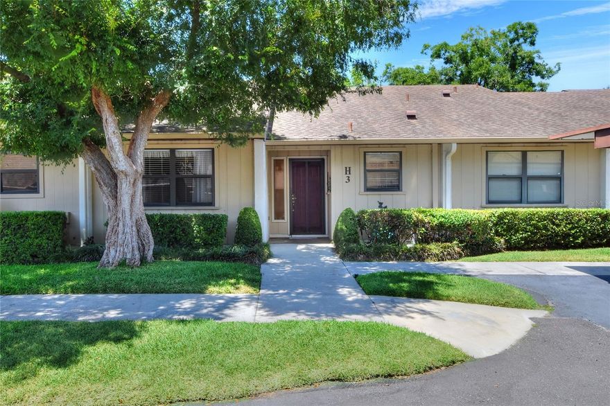 Enjoy the maintenance free lifestyle at the Kimberlea community which is centrally located in Lakeland.  This 2 bedroom 2 bath condo features a great room with wet bar, air conditioned Florida Room, split bedroom plan and inside utility room.   The kitchen features a pass through to the dining area and also room for cafe dining in the kitchen itself.  All the kitchen appliances are approximately 2 years old.  The hot water heater and A/C  were replaced in 2025.  Ceiling fans in bedrooms are new and the primary bedroom, bathroom and great room were repainted in April 2026.  Covered parking space.   There is an additional storage room (9x4) and attic space with pull down stairs located in the Florida Room.  The community features a Clubhouse, pool, card room and tennis courts.  A desirable location near everything Lakeland has to offer!